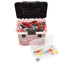 Portable Tool Box with Drawers - Small Hardware Organizer (Pink)