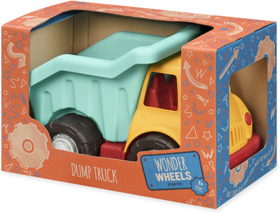 Wonder Wheels by Battat – Dump Truck – Toy Truck for Toddlers – Moveable Parts – Durable & Sturdy Construction Toy – Recyclable – 1 Year Old +