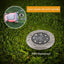 8 LED Solar Garden Lights, Outdoors Solar Disk Lights, Waterproof In-Ground Lights by Haitral