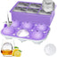  (Set of 2), Sphere Ice Ball Maker with Lid & Large Square Ice Cube Maker