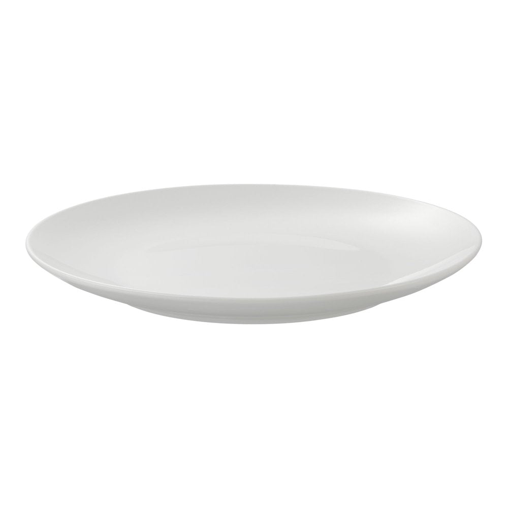 12-Pieces White Stoneware Dinnerware Set