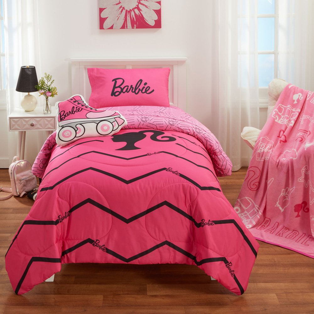 Barbie Kids Fleece Throw, 46"X60", Pink