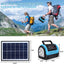 Solar Generator - Portable Generator with Solar Panel,Solar Power Generators Portable Power Station with Flashlight,Emergency Generator Solar Powered for Home Use Camping Emergency