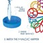 Bulk Bubble Wand Set of 11 - Assorted Shapes and Colors | Bubble Maker Toy with Bubble Solution Tray | Party Favor for Kids | Big Bubble Wand Included