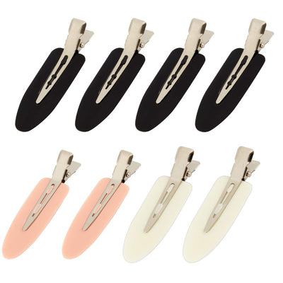 8 Pieces No bend / No Crease Hair Clips Styling Duck Bill Clips No Dent Alligator Hair Barrettes for Salon Hairstyle Hairdressing Bangs Waves Woman Girl Makeup Application