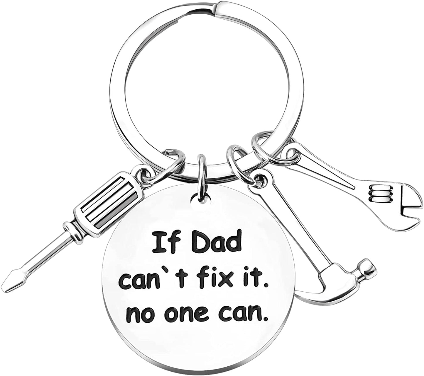  Fathers Day Keychain Gifts for Dad from Daughter Son Kids,Dad Gifts Keychain,Gifts for Father Stepdad Husband Men,Funny Gifts for Fathers Day Birthday Valentines Day Thanksgiving Day Christmas