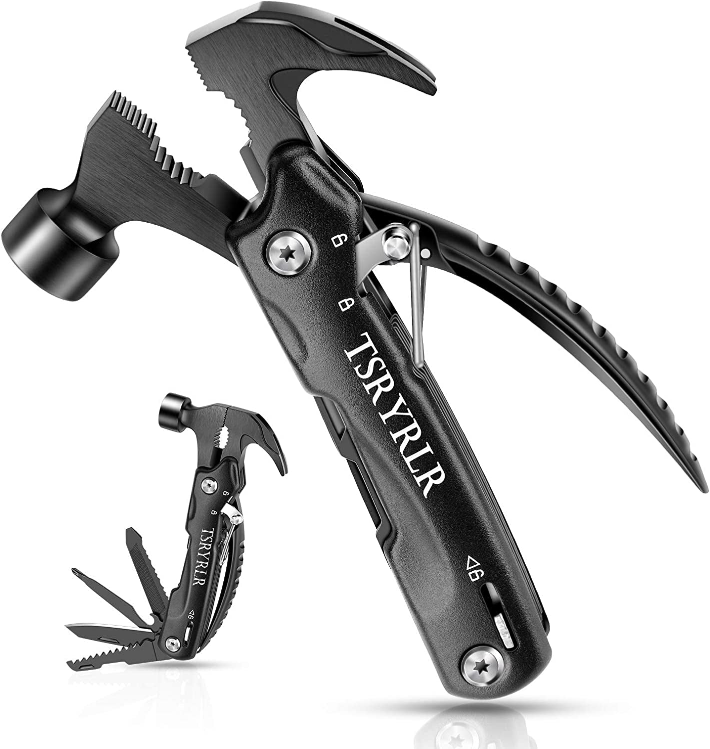 Mini Hammer Multitool with Knife Camping Gear Survival Tool 