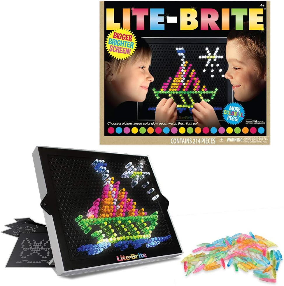 Lite-Brite Ultimate Classic Retro and Vintage Toy, Gift for Girls and Boys, Ages 4+