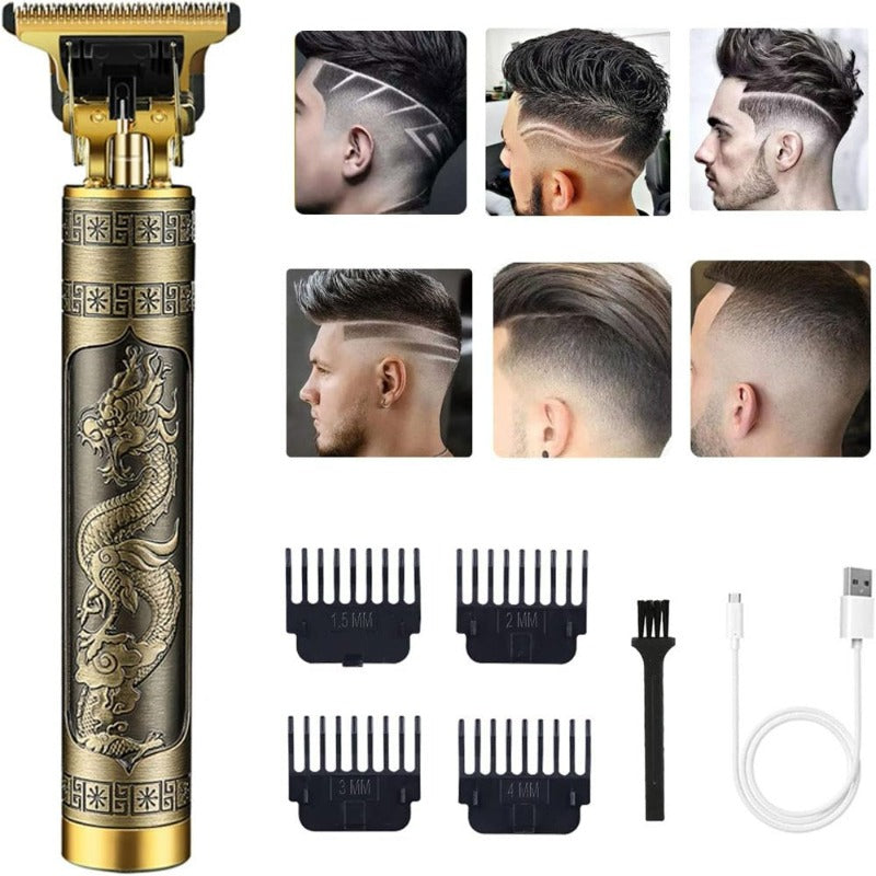 Professional Cordless Hair Trimmer, T-Blade Hair Clippers for Men, Zero Gapped Trimmer Rechargeable Beard Trimmer Edgers Clippers Hair Kit