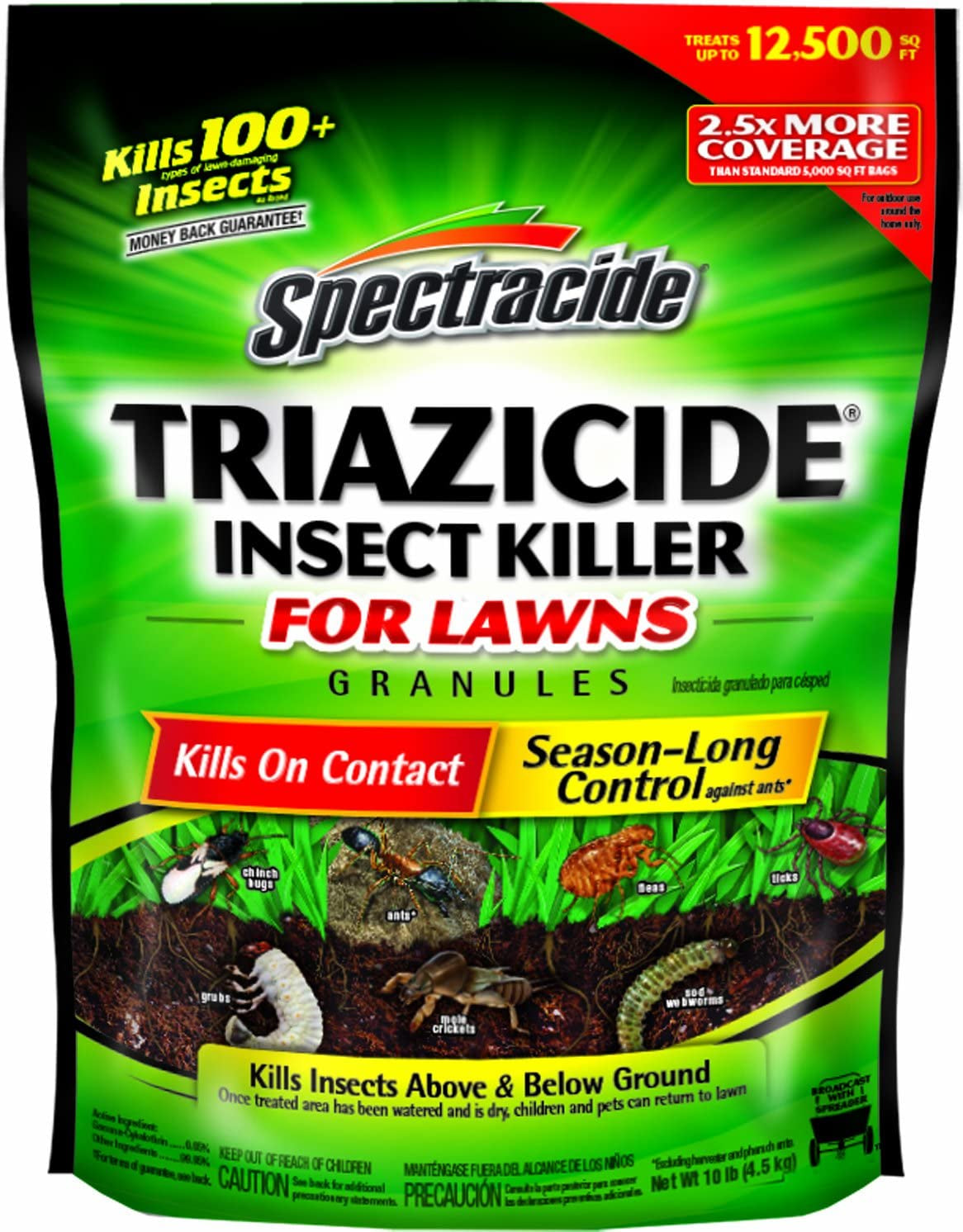 Spectracide Triazicide Insect Killer for Lawns Granules, 10 lb Bag