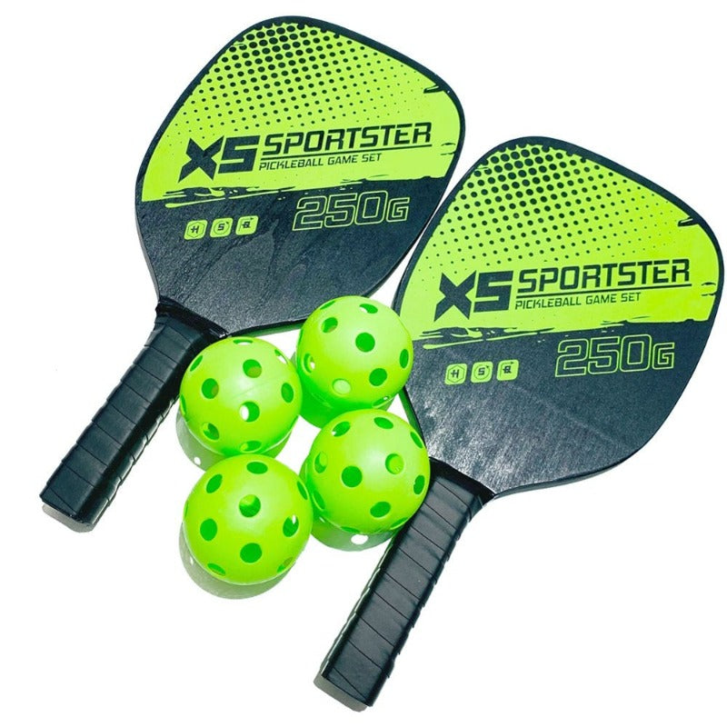  Pickleball Racket Set With 2 Rackets and 4 Pickleballs Balls 