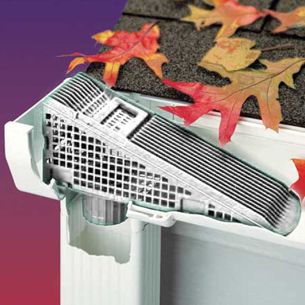 The Gutter Guard - Wedge Eliminates Downspout Pipe Clogs from Leaves and Debris - 2-Pack