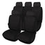 Premium Quality 5-Seat Auto Car Seat Covers Front Rear Head Rest Cover Protector Universal