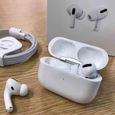 Apple AirPods Pro Bluetooth headphones with Wireless Charging Case (Renewed)