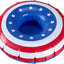 Inflatable Patriotic Pool Drink Holders Drink Floaties,USA American Flag Inflatable Floating Drink Cup Holder,4th of July Party Supplies,3Pcs