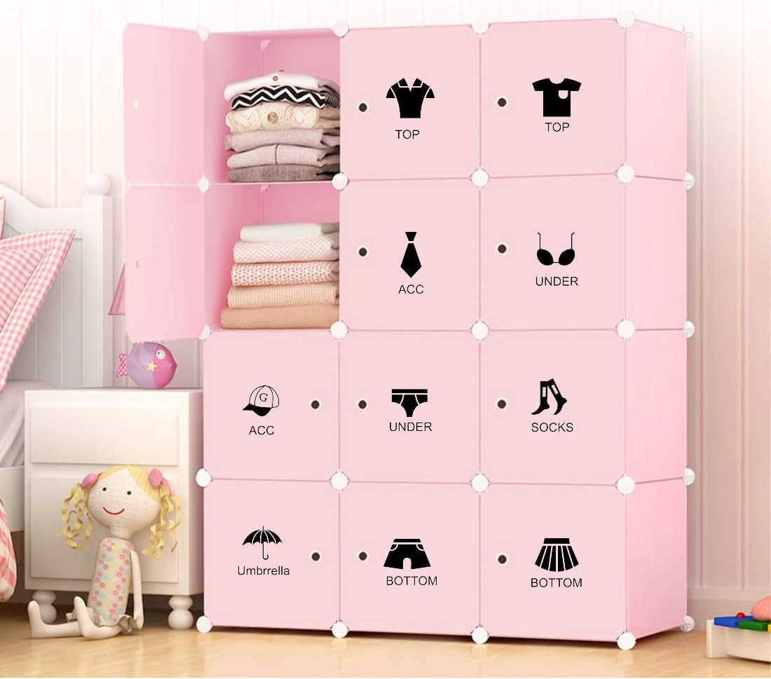Wardrobe Clothes Classification Label Stickers DIY Vinyl Cabinets Classification Decals for Locker Room Clothes Shoes Clothing Accessories