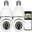 2 Pack Light Bulb Security Camera 1080P, 2.4Ghz Wifi, 360 Surveillance Camera