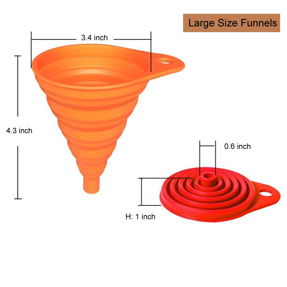 Kitchen Funnel Set 4 Pack