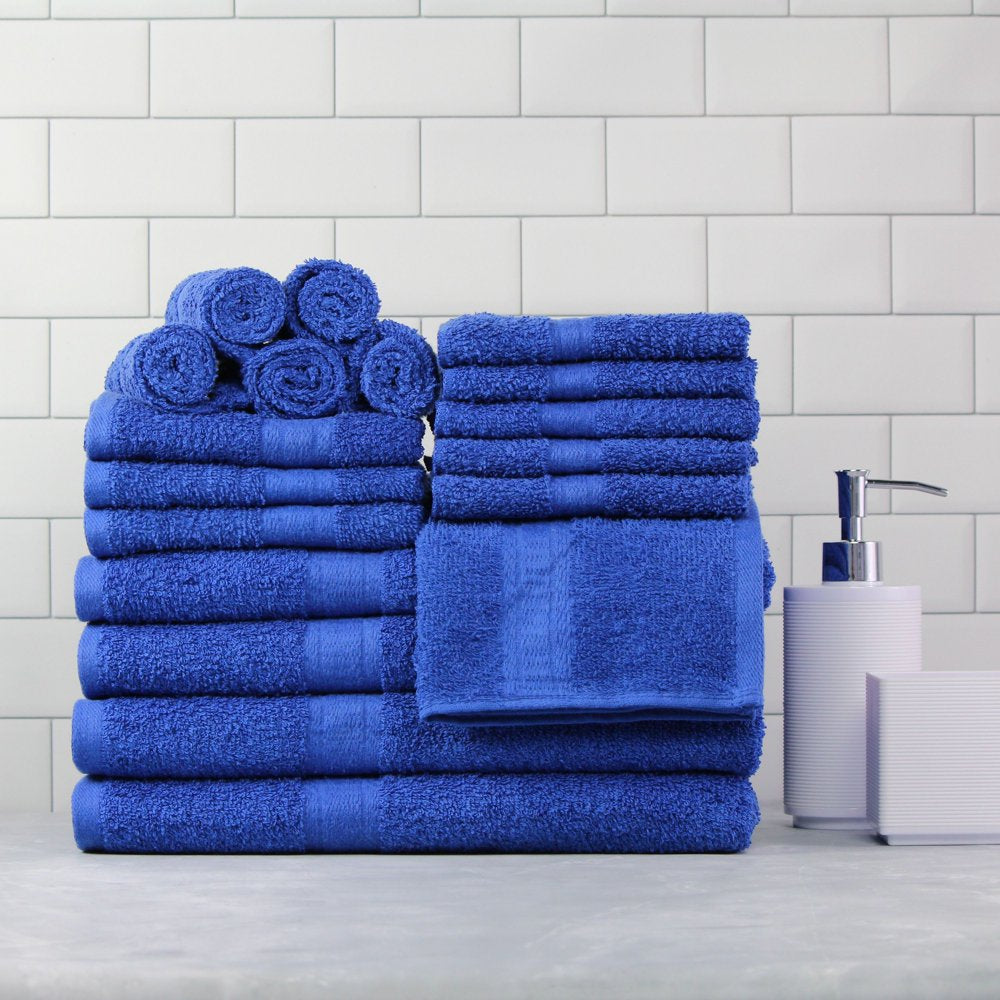 18-Piece  Solid Bath Towel Set