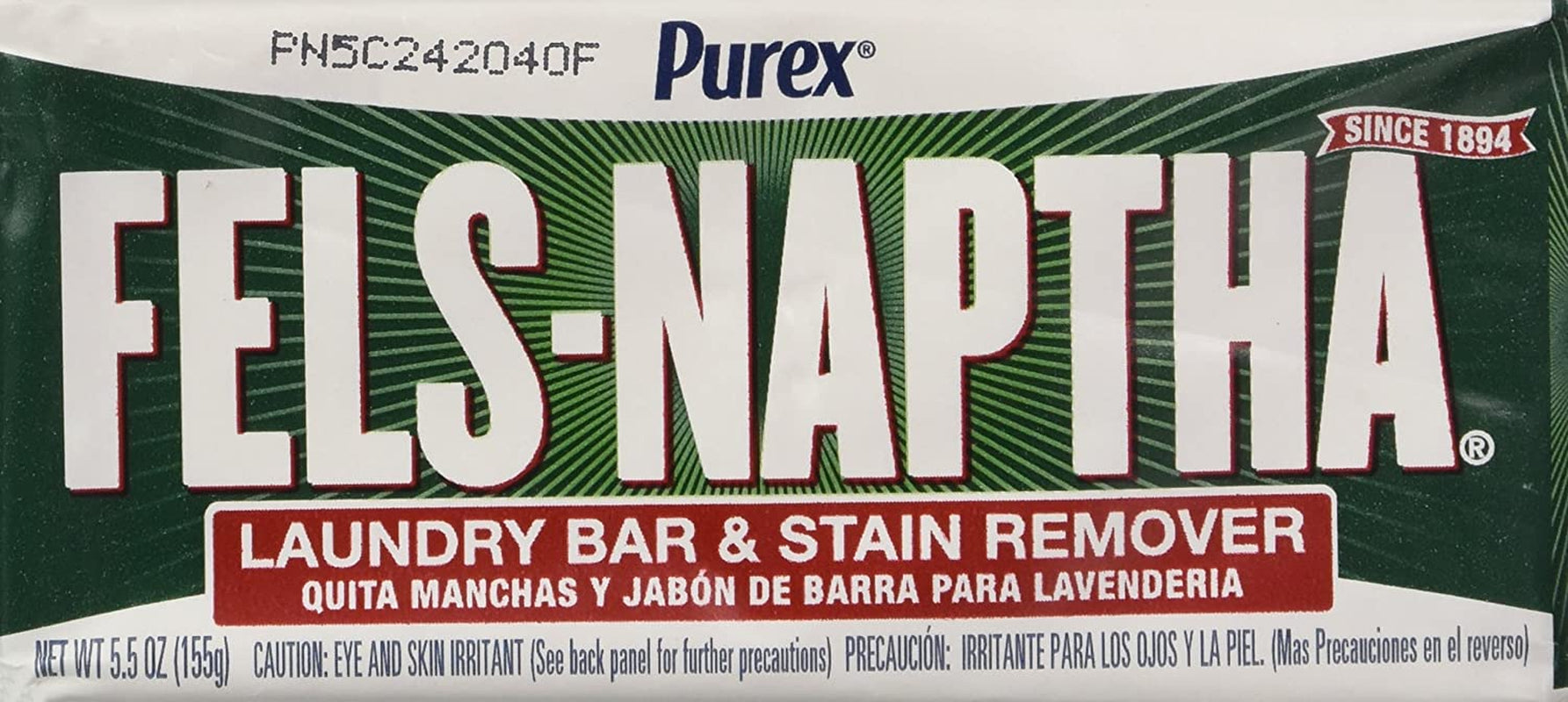 Fels Naptha Laundry Soap Bar - 5.0 oz - 2 pk