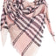 Womens Warm Scarf Triangle Shawls Winter Scarves Stripe Plaid Fichu Rough Surface