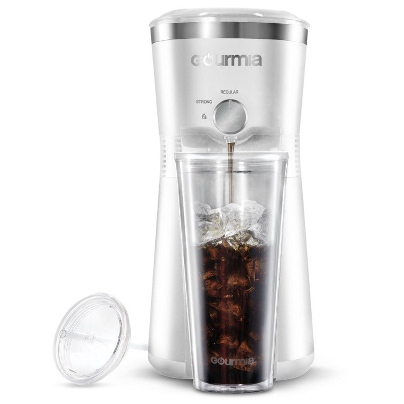 Gourmia Iced Coffee Maker with 25 Fl Oz. Reusable Tumbler