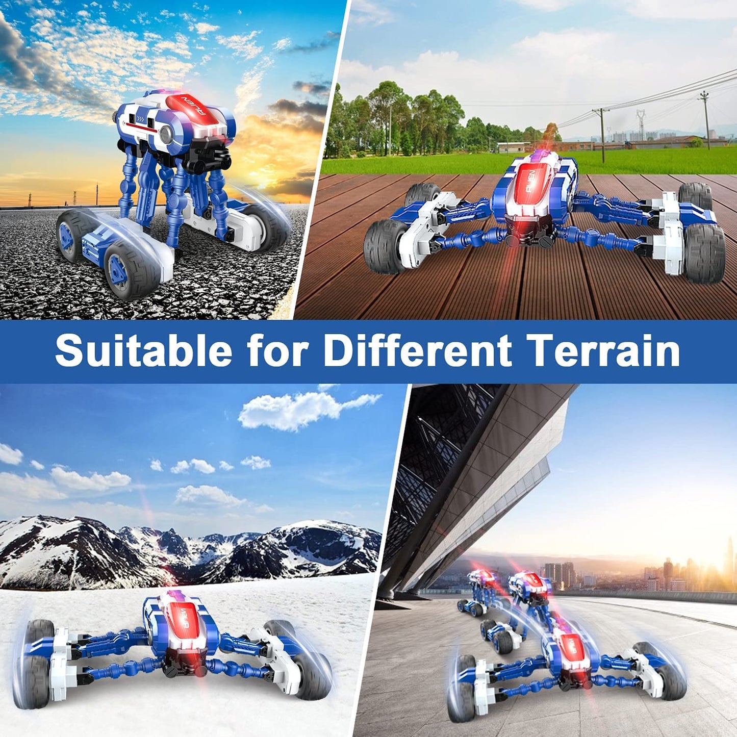 Remote Control Car for Boys, RC Cars 4WD off Road Monster Trucks High Speed Rechargeable Cars Toys, RC Stunt Car 360° Flips Rotating Vehicles, Present Gift for Kids Girls & Boys Age 8-12