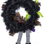 Halloween Wreath with Hat Legs Pumpkin Door Hanging Garland Front Door for Halloween Decorations