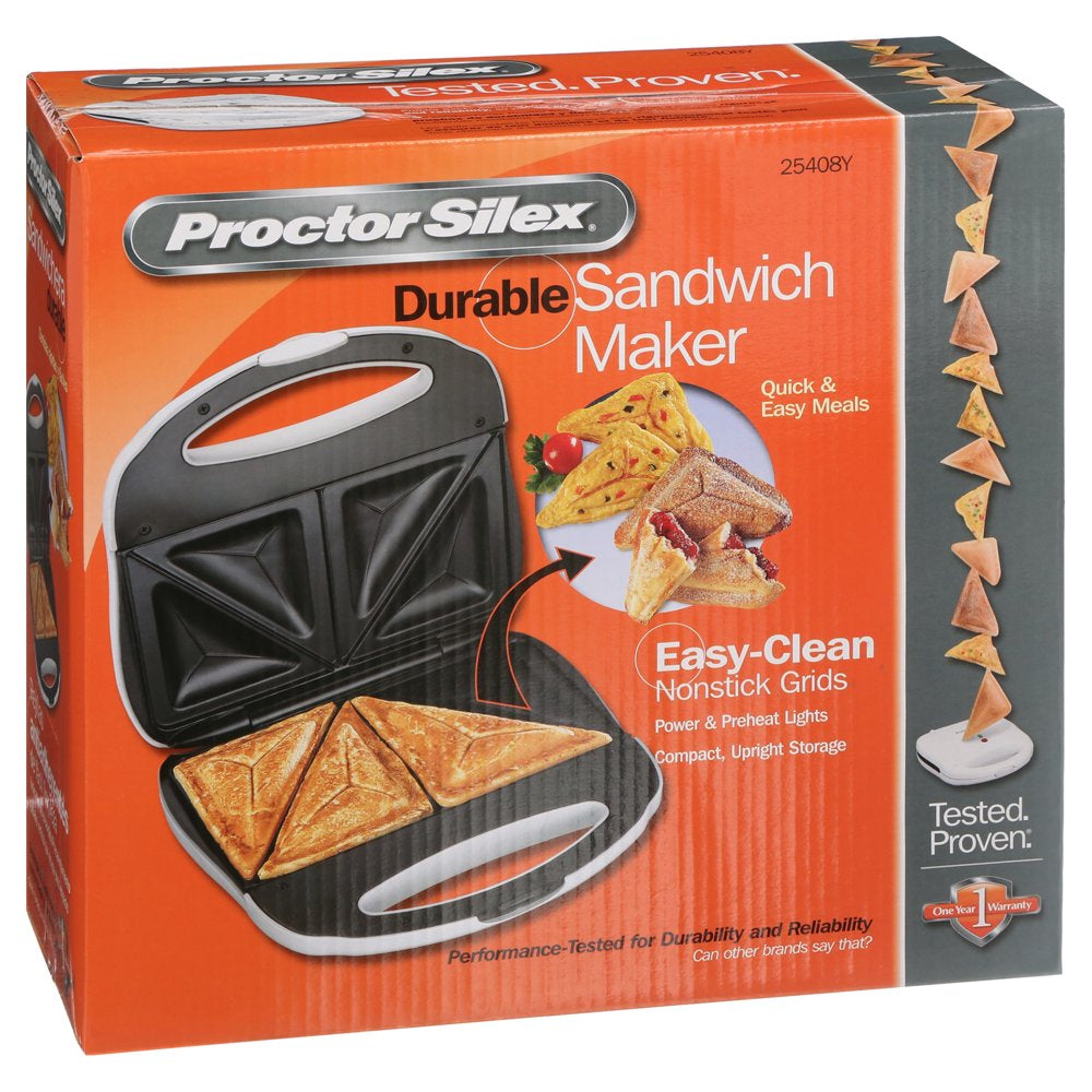 Proctor Silex Sandwich Maker, Model# 25408Y