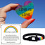  Rainbow LGBT Pride Bracelet,Handmade Gay Pride Bracelet,Birthday/Christmas/Anniversary/Graduation Gifts for Men and Women