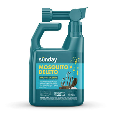 Sunday Mosquito Deleto Plant-Based Bug Control Spray & Repellent, 32Oz