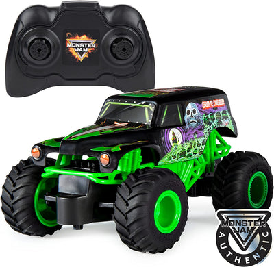 Monster Jam , Official Grave Digger Remote Control Monster Truck Toy, 1:24 Scale, 2.4 Ghz, for Ages 4 and Up