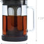  Cold Brew Iced Coffee Maker with Durable Glass Pitcher and Airtight Lid, Dishwasher Safe, Perfect 6 Cup Size, 1.6 Qt