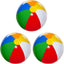  [3 Pack] 20" Inflatable Beach Balls for Kids - Beach Toys for Kids & Toddlers, Pool Games, Pool Toy - Classic Rainbow Color