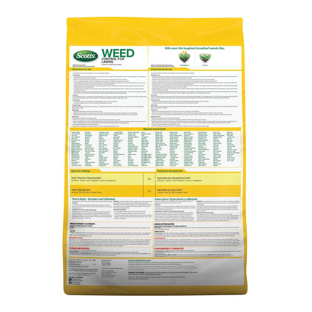 Scotts Weed Control for Lawns, 14 Lbs., 5,000 Sq. Ft.