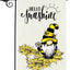 Hello Sunshine Garden Flag Bee Sunflower  12 x 18 Inch 