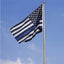 Thin Blue Line American Flag - 3 by 5 Foot 