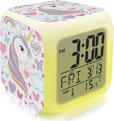 Unicorn Digital Alarm Clock for Kids 