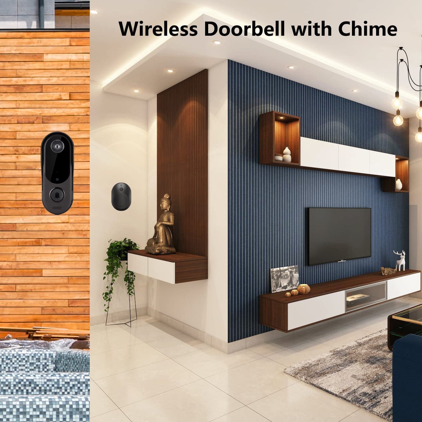 Doorbell Camera Wireless WiFi with Chime