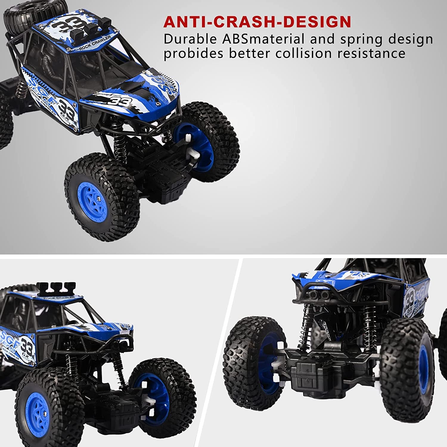 PXI 1:20 RC Car Crawler with Two Motors Crash-Resistant 4X4 Off-Road Vehicle Electric Toy Car Remote Control Car