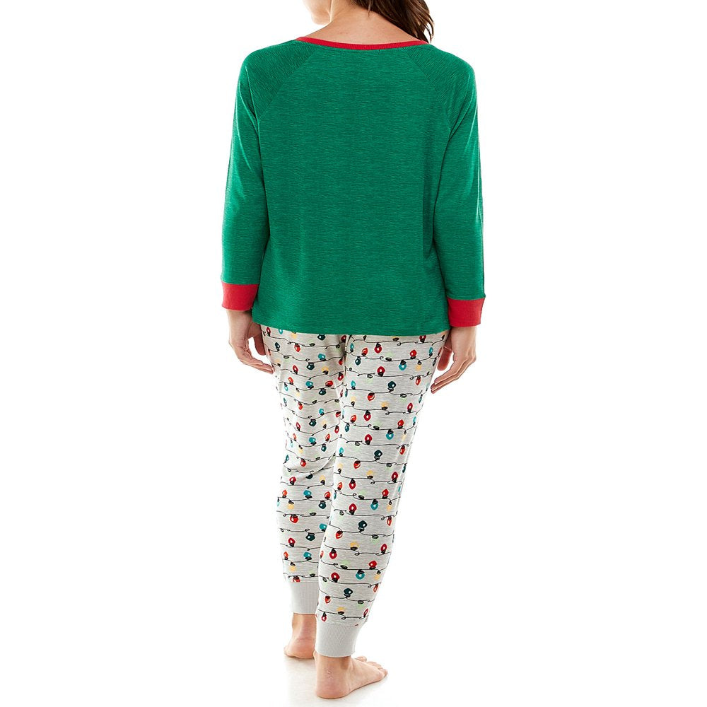 Merry and Bright Matching Family Christmas Pajamas, 2-Piece