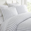 Simply Soft 3 Piece Puffed Rugged Stripes Duvet Cover Set