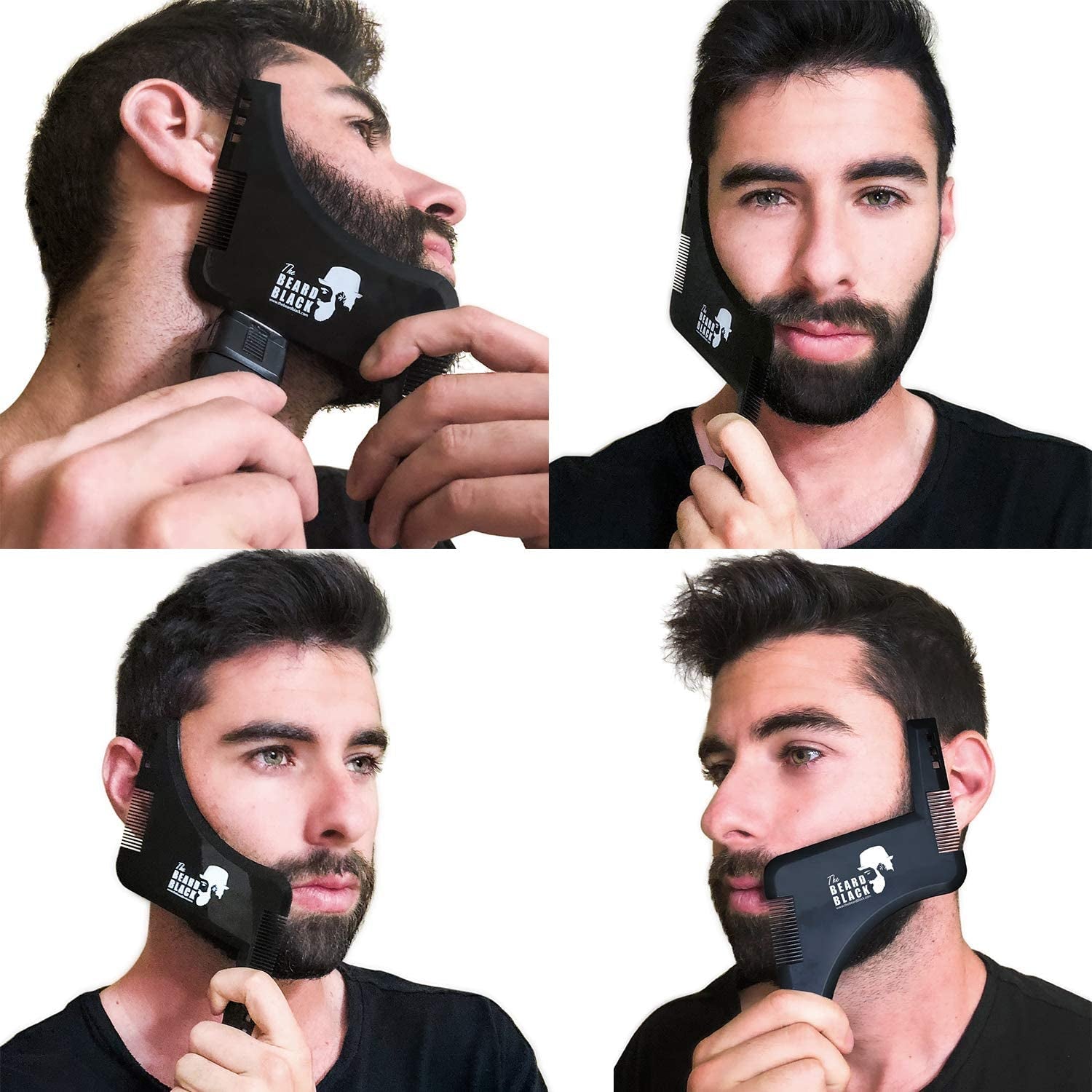 Beard Shaping & Styling Tool with inbuilt Comb for Perfect line up & Edging, use with a Beard Trimmer or Razor to Style Your Beard & Facial Hair, Premium Quality Product