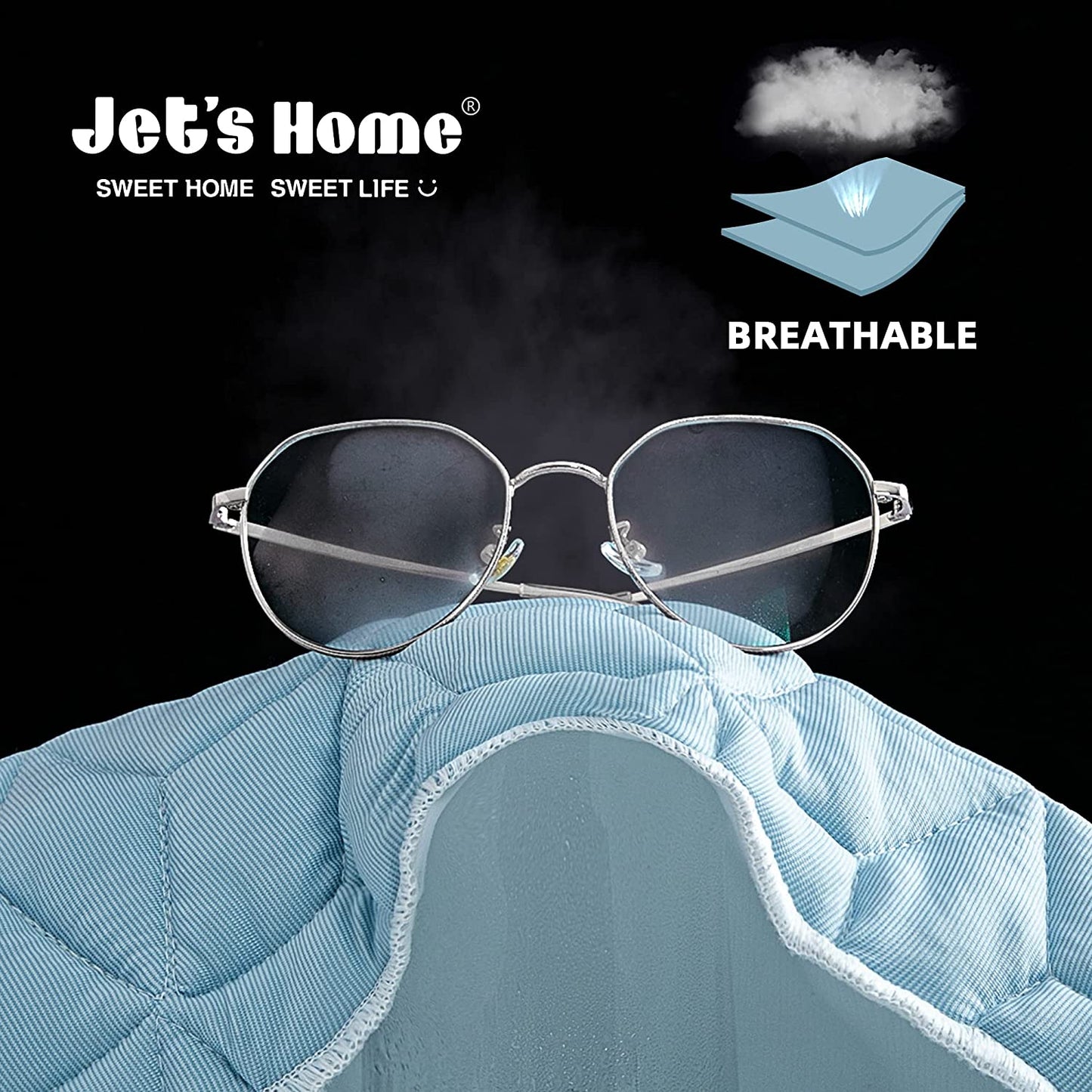 Jet'S Home King Waterproof Mattress Protector - Cooling Mattress Pad with Ultra Soft Quilted Mattress Cover Soft Breathable Machine Washable,Quiet Non Noisy with Deep Pocket up to 17’’