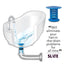 Tubshroom Revolutionary Hair Catcher Drain Protector for Tub Drains (No More Clogs) Blue