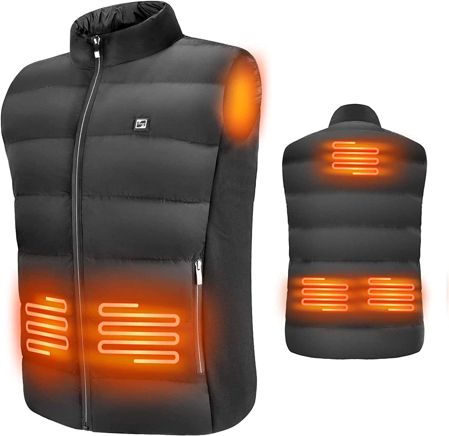 Heated Vest for Men Women USB Charging Electric Heating Coat, Washable Heated Jacket for Skiing Fishing