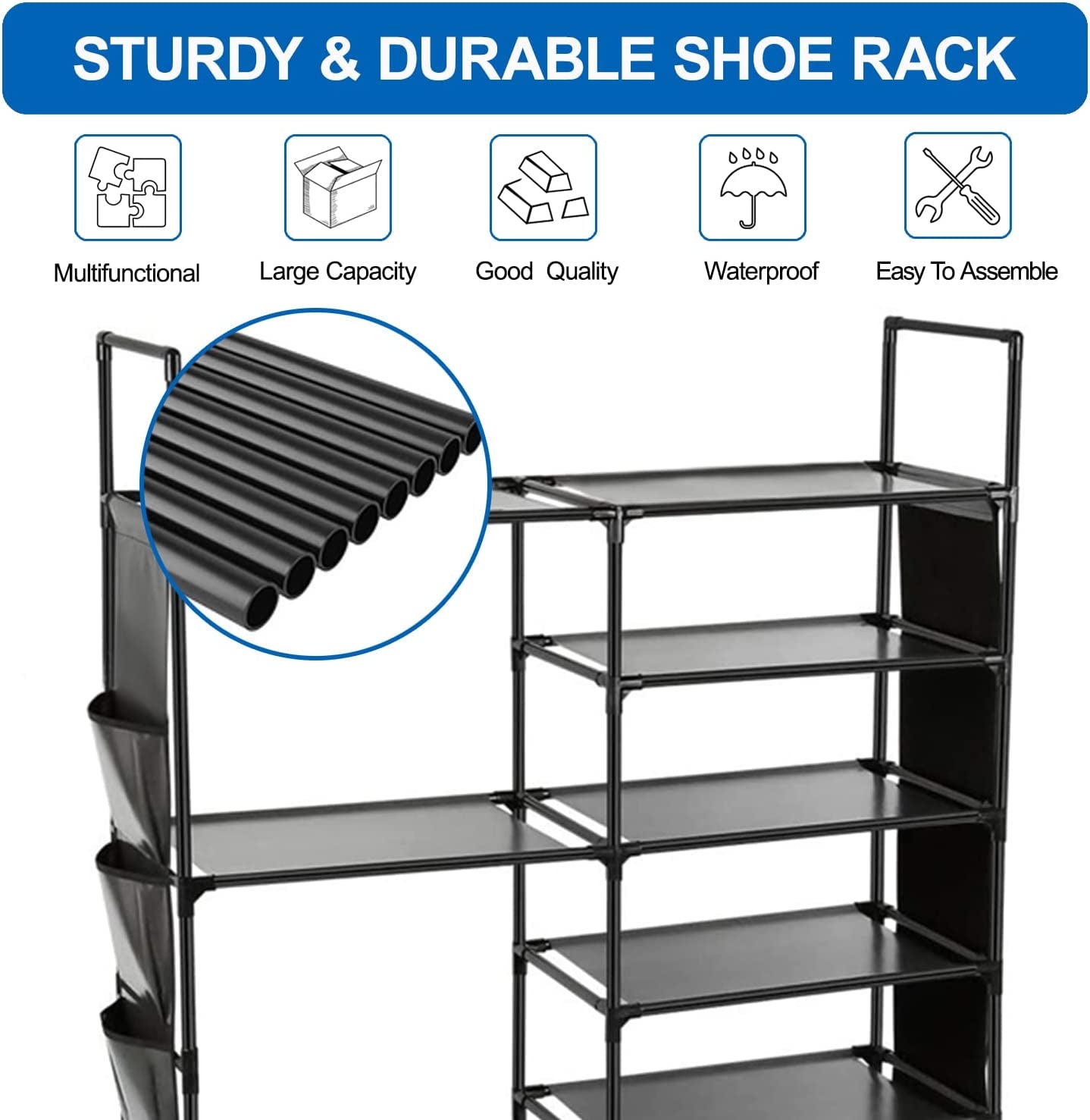 6 Tiers Shoe Rack Organizer