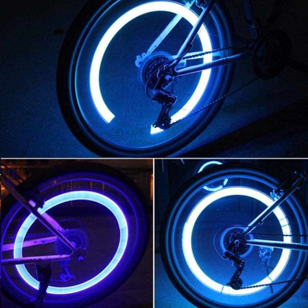 4 Pack LED Wheel Lights with Batteries Included 