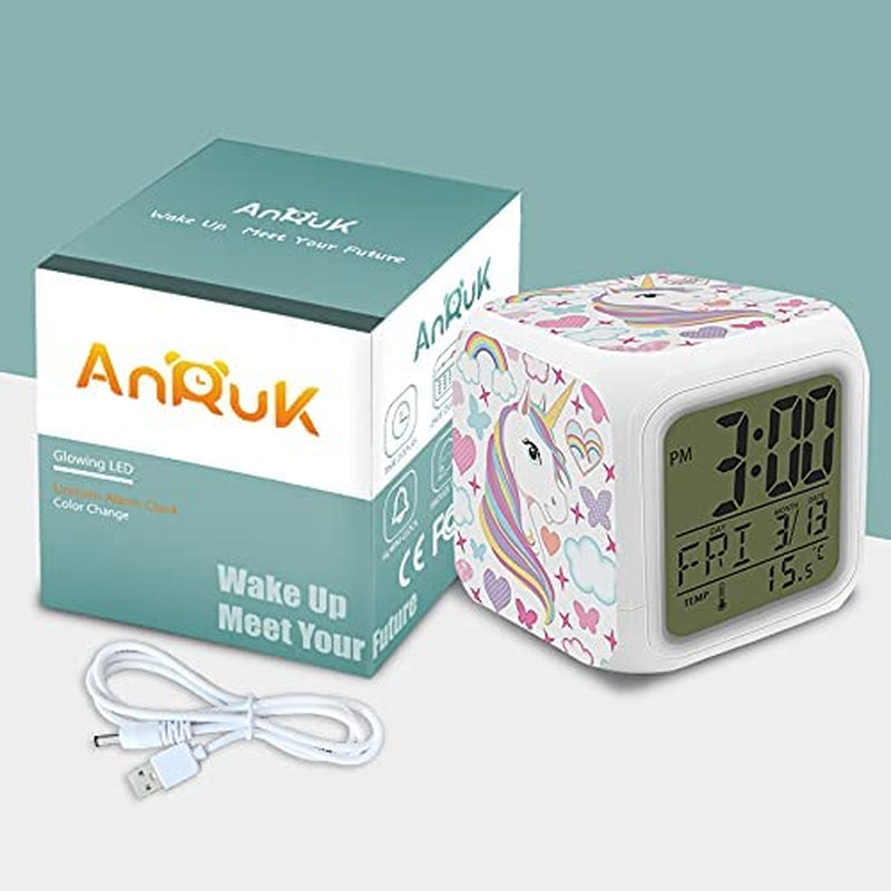 Unicorn Digital Alarm Clock for Kids 