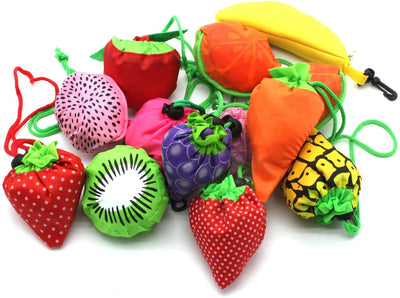 10PCS Fruits Reusable Grocery Shopping Tote Bags